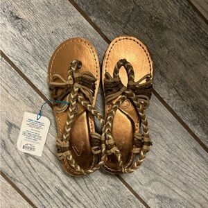 Vines Originals Gold Sandals